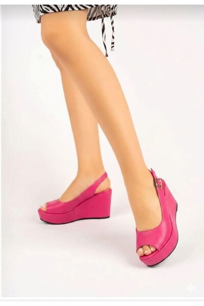 owwox club Juliet; Φούξια, ανοιχτή μύτη και πλάτη, γυναικεία παπούτσια με τακ...