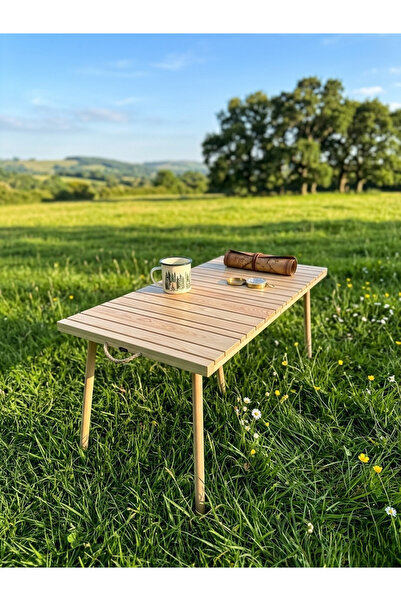 ZMB 50x100 cm katlanı piknik kamp masası