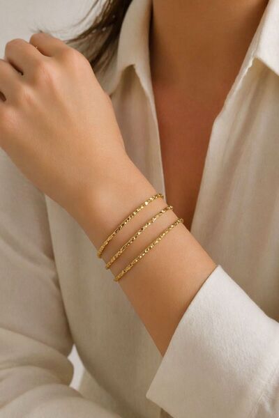 Women's Steel Bracelet Knurled Ajda Bracelet