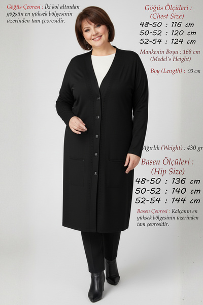 Laden Plus Size Women's Summer Viscose Anti-Sweat Buttoned Long Black Mother ...