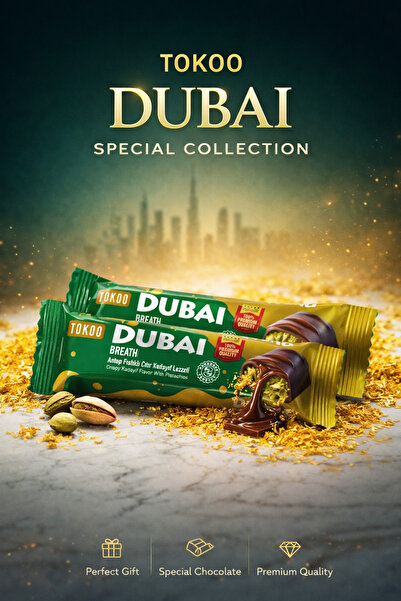 Tokoo Dubai 30g x 12 adet Antep Fıstıklı Çıtır Kadayıf Bar