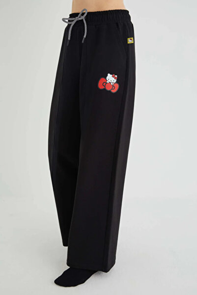 Hello Kitty Γυναικείο φαρδύ αθλητικό παντελόνι με άδεια εκτύπωσης Lycra