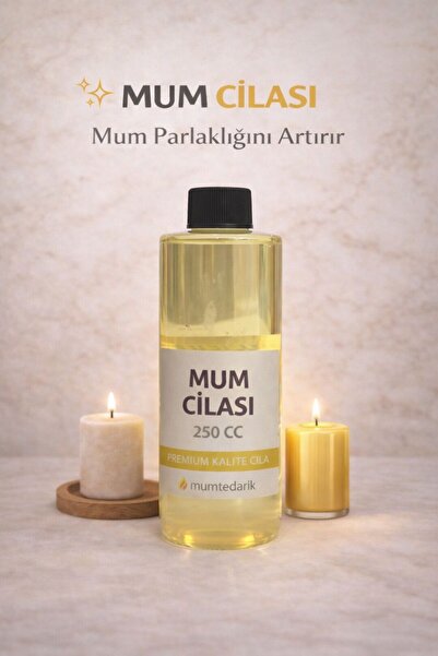 MUMTEDARİK Mum Cilası 250 ml | Parlaklık Artırıcı | Mum Yüzey Parlatıcı
