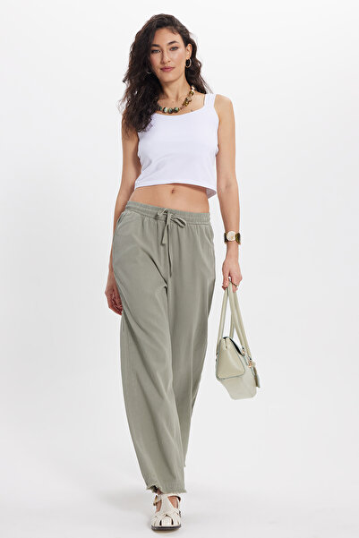 Tudors Γυναικείο παντελόνι Relax Fit Άνετη εφαρμογή 100% βαμβακερό με κορδόνι...