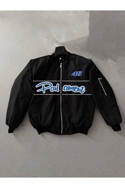 Kanonik Education Μακρυμάνικο εμπριμέ μπουφάν Bomber - Μαύρο