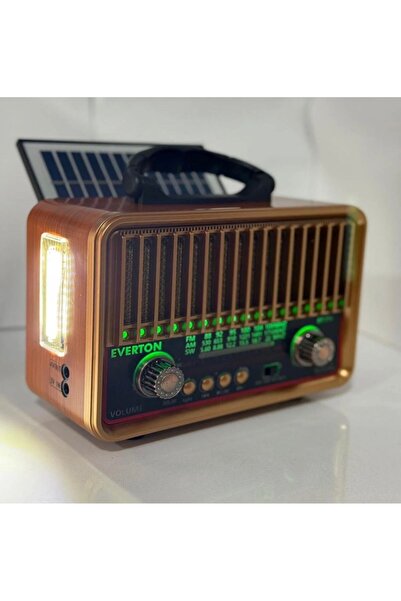 OnlyTech Rt-852 Güneş enerjili nostaljik USB Bluetooth radyo müzik çalar