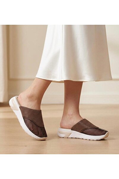 luuq shoes RONY Stoned Mesh Closed Toe Γυναικεία Παντόφλες