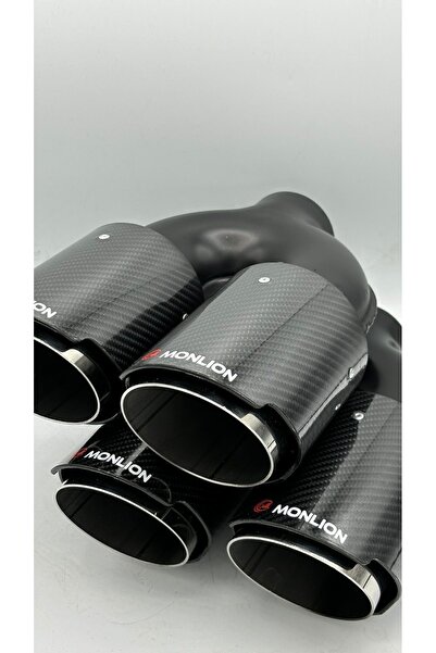 Monlion 90mm 5Dcarbon çiftli sağ-sol(1 set) Egzoz ucu