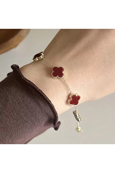 Deesse Latelier Red Clover Vip Bracelet