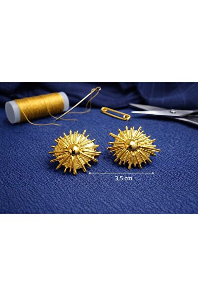 İMREN AKSESUAR ΜΕΤΑΛΛΙΚΟ ΚΟΥΜΠΙ ΜΕ ΕΠΙΚΑΛΥΨΗ ΣΟΛΑΡΙΟΥ ΧΡΥΣΟΥ 3,5 εκ. 1 ΣΥΣΚΕΥ...