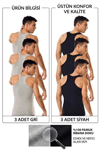 MODA YILDIZ Όνομα προϊόντος: Σετ 6 τεμαχίων ανδρικών αθλητικών εσωρούχων Riba...