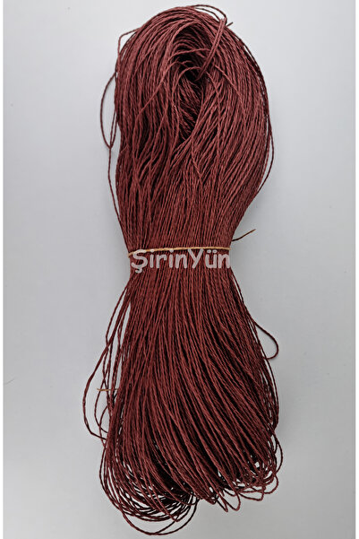 Şirin Yün Çile Kağıt Ip Kızıl Kahve 240-250 gram