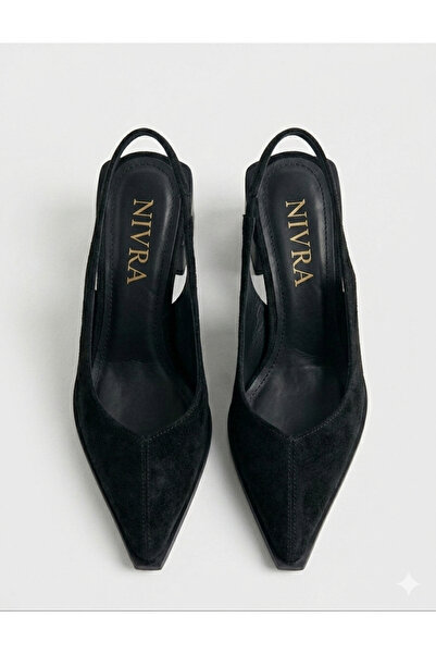 ELEVAM Γυναικεία παπούτσια με μυτερή μύτη σε καφέ σουέντ, κομψά βαμμένα με τα...