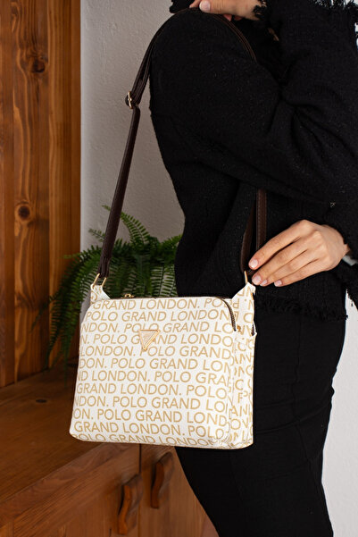 POLOGRAND London Αυθεντική γυναικεία τσάντα ώμου 3 θέσεων από μαλακό δέρμα πο...