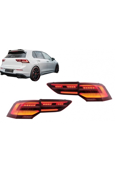 tuningset Stopuri Full LED compatibile cu VW Golf VIII Hatchback Mk8 MQB 2020...