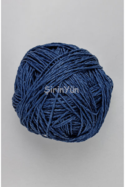 Şirin Yün Sarılmış Kağıt İp 100 Gram Kot Mavi
