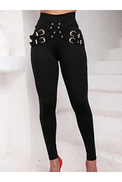 Kanonik Education Γυναικείο κολάν κατάδυσης με ψηλή μέση και λεπτομέρεια σταυ...