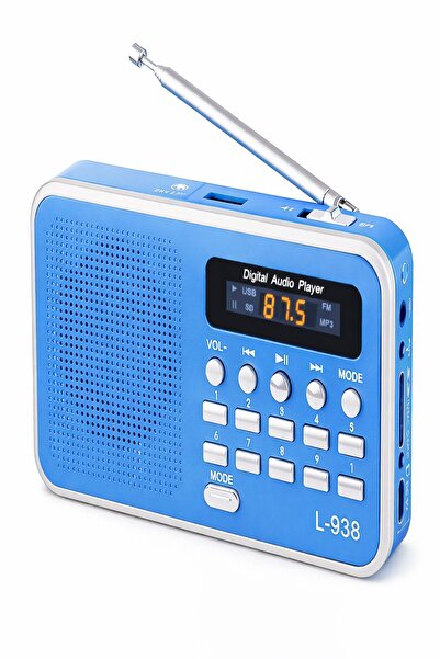 ULTRATEKNO L-938 Dijital Ekranlı Şarjlı Taşınabilir Radyo Usb Tf Destekli Cep...