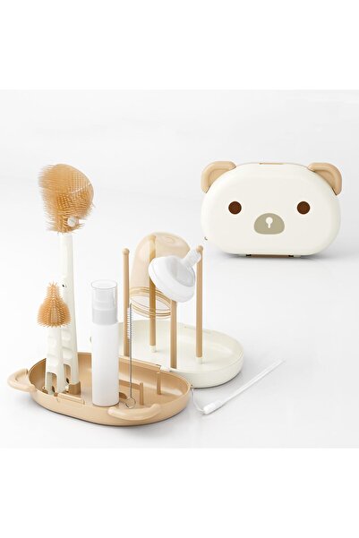 Arabest 6-in-1 Baby Bottle Cleaning Kit,Silicone Brush,Nipple & Straw Cleaner...