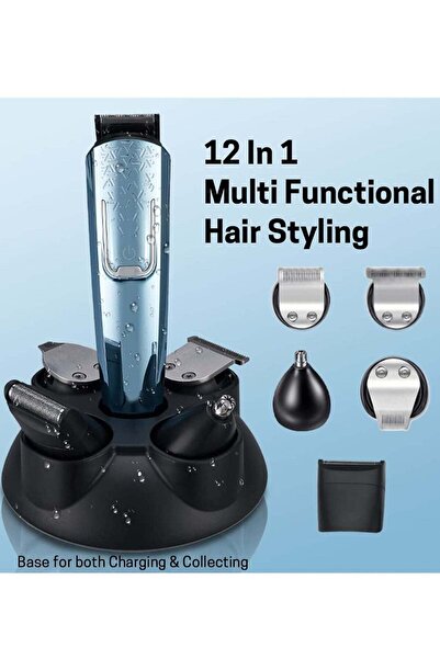 Arabest Cordless Hair Clipper, 5 in 1 Multifunctional Barber Clipper with LED...
