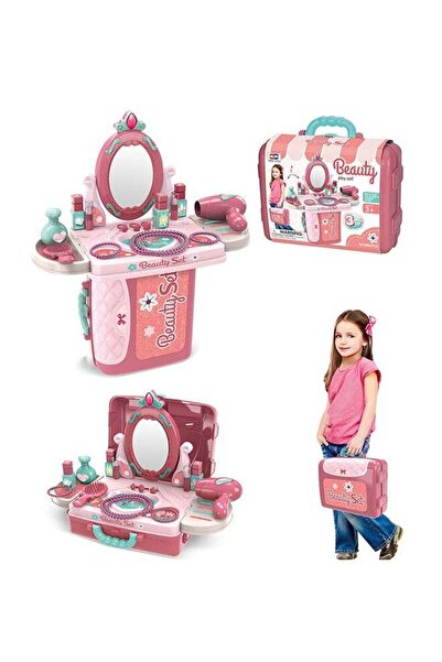 Arabest Pretend Beauty Dresser Vanity Makeup Play Set,Lightweight,Compact,for...