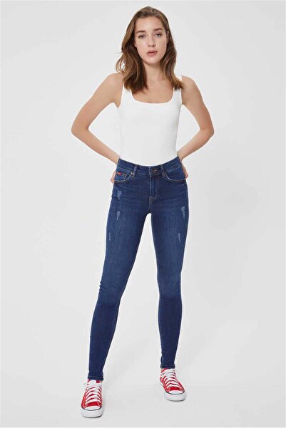 Lee Cooper Τζιν Pearl Skinny Fit Midrise - Σκούρο Χρώμα 211 LCF 121015