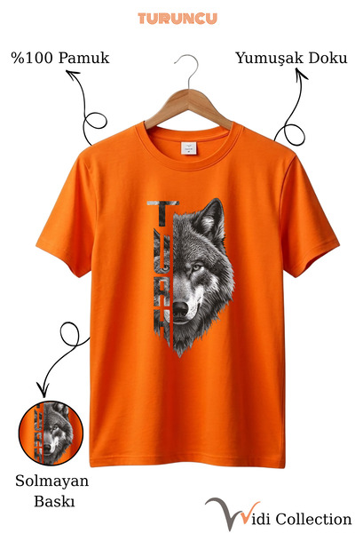 WİDİ Μπλουζάκι από 100% βαμβάκι με σχέδιο ΤΟΥΡΚΙΚΗΣ γραφής με τύπωμα