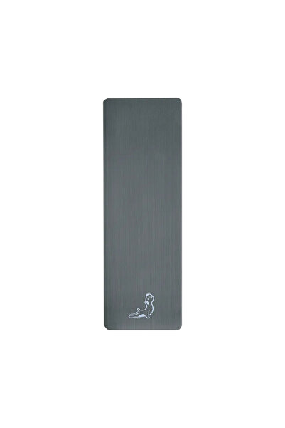 PETARYA Comfort Serisi 10 mm NBR Egzersiz Matı Pilates Minderi Gri
