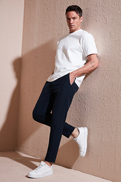 Buratti Ανδρικό Παντελόνι Jogger με Κανονική Εφαρμογή, Ίσια Γραμμή, Δετό στο ...