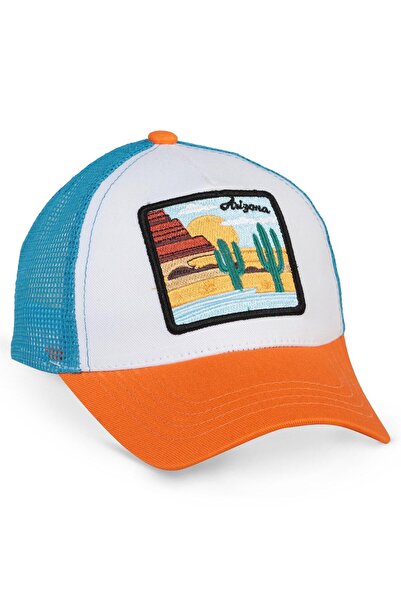 Civil Boys Καπέλο για αγόρια 6-9 ετών με κέντημα Desert - Λευκό