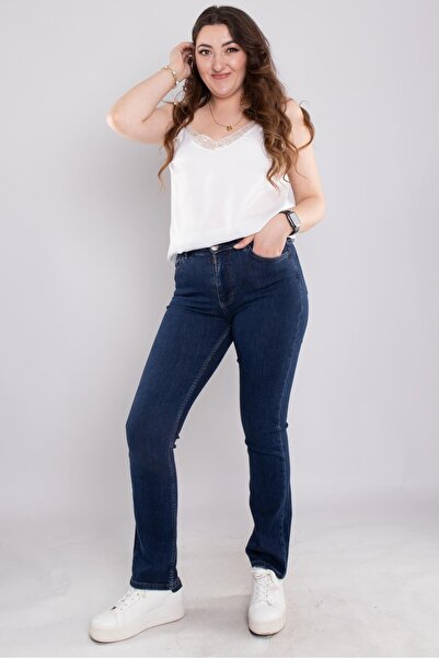 Desperado Jeans 391 Büyük Beden Vega Boru Paça Kadın Kot Pantolon