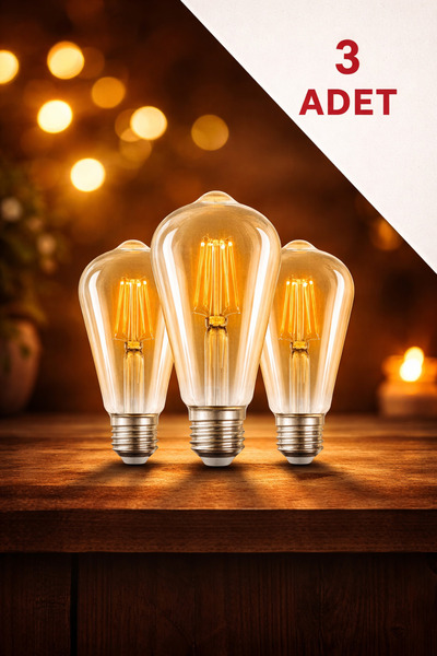 retroelektrik 4W Rustik LED AMPUL E27