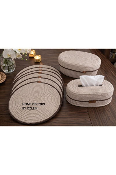 home decors by özlem 6 kişilik 8 parça amerikan sevis supla takımı peçetelik ...