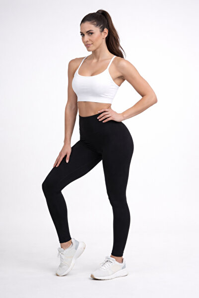 TWINTICKS Colanți negri cu talie înaltă, elastici și modelatori pentru talie,...