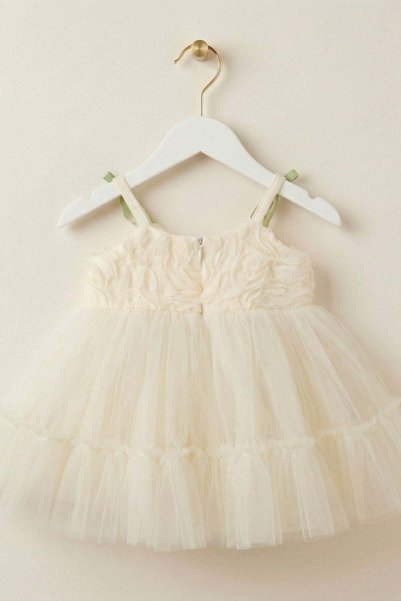 Cantoy Baby Girl Premium Tulle Dress with Tulip Figure