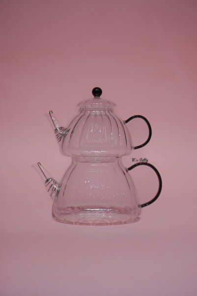 Miss Betty Glass Teapot Black