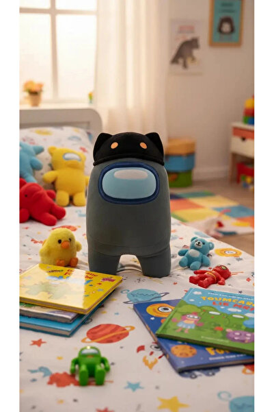 YuMe Toys Among Us 30cm Peluş Oyuncak Siyah – Lisanslı Büyük Boy Yumuşak Kara...