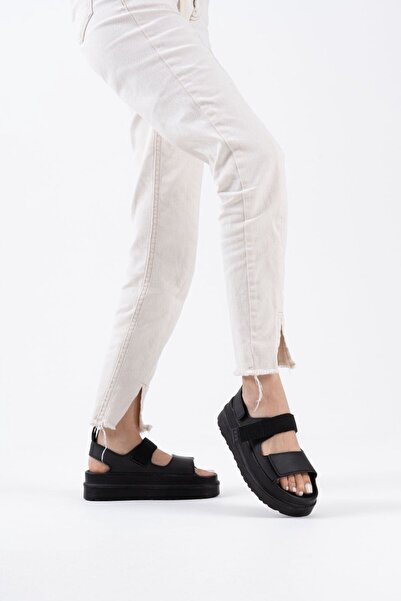 TRENDELLA Μαύρα γυναικεία σανδάλια TR22MY01A