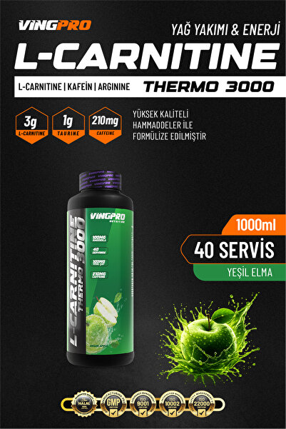 vingpro L-carnitine Thermo 3000 Mg Yeşi?l Elma Aromali