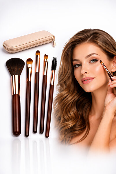 Unbranded/Generic Makeup Brush Set 5 Pieces Soft Face & Eye Brushes Professio...