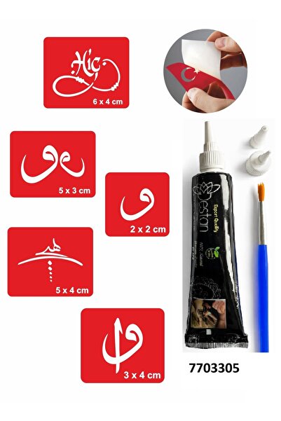 Airbrush Tattoo Göktürkçe Kayı Sembolleri Hint Kınası Ile Geçici Dövme Yapma ...
