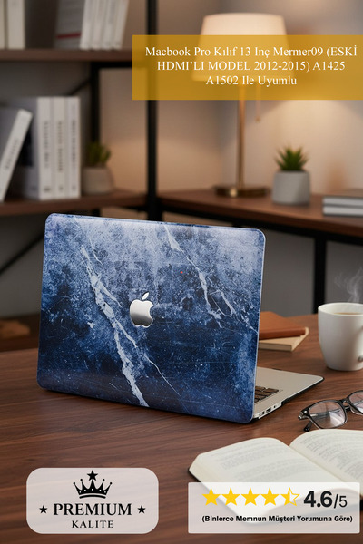 Mcstorey Macbook Pro Kılıf 13 Inç Mermer09 (ESKİ HDMI'LI MODEL 2012-2015) A14...