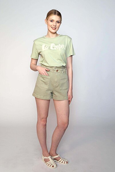 Lee Cooper Γυναικείο υφαντό σορτς Lilyas Mint