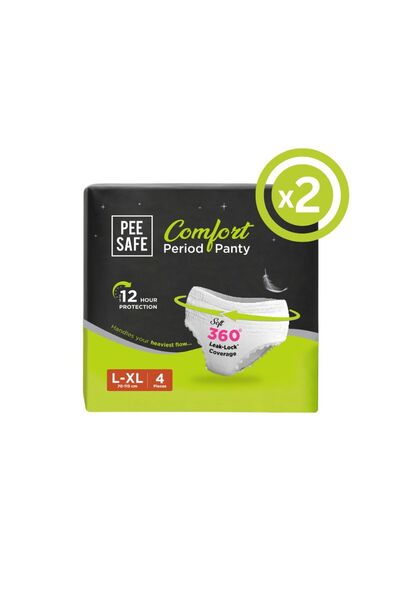 Pee Safe ملابس داخلية للاستخدام مرة واحدة من PeeSafe، 4 ملابس داخلية، مقاس L ...