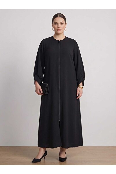 ALİA Μεγάλο μέγεθος Aerobin Ferace με λεπτομέρεια μανίκι με φερμουάρ - Μαύρο ...