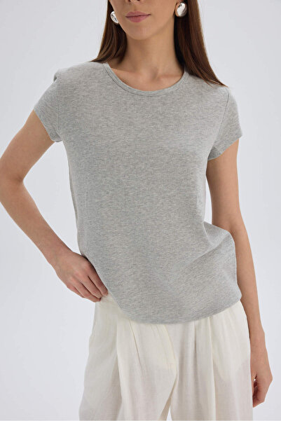 BOHEMAİ Suva Short Sleeve Gray T-Shirt