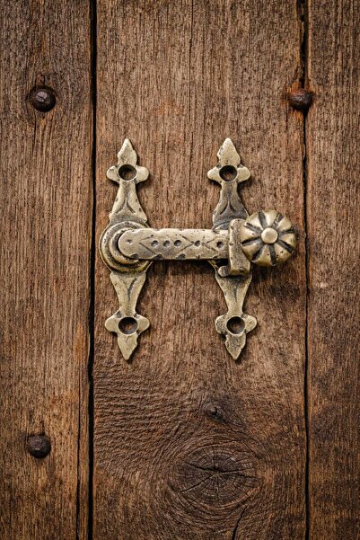 ARON D37 Αντικέ (ΜΑΤ ΚΙΤΡΙΝΟ) Μάνταλο ορειχάλκινο για παραθυρόφυλλα - Κλειστά...