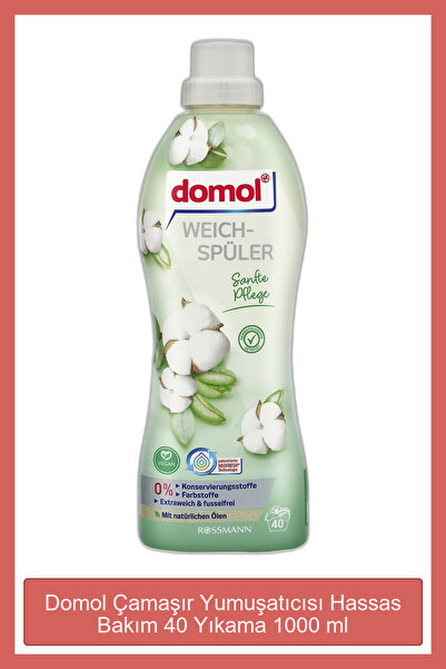 DOMOL Premium Hassas Bakım Yumuşatıcı Balsam 40 Yıkama, 1000 ml