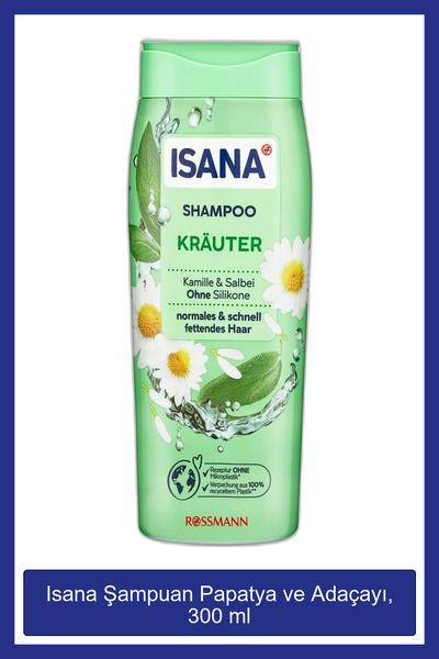 ISANA Şampuan Papatya ve Adaçayı, 300 ml