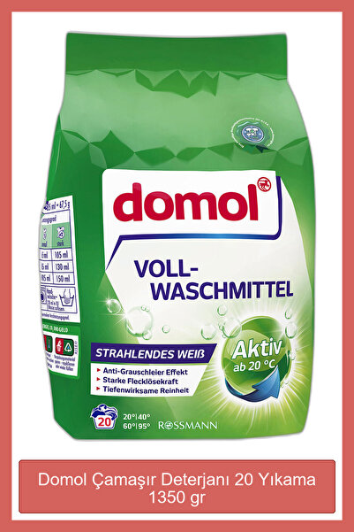 DOMOL Çamaşır Deterjanı 20 Yıkama 1350 gr